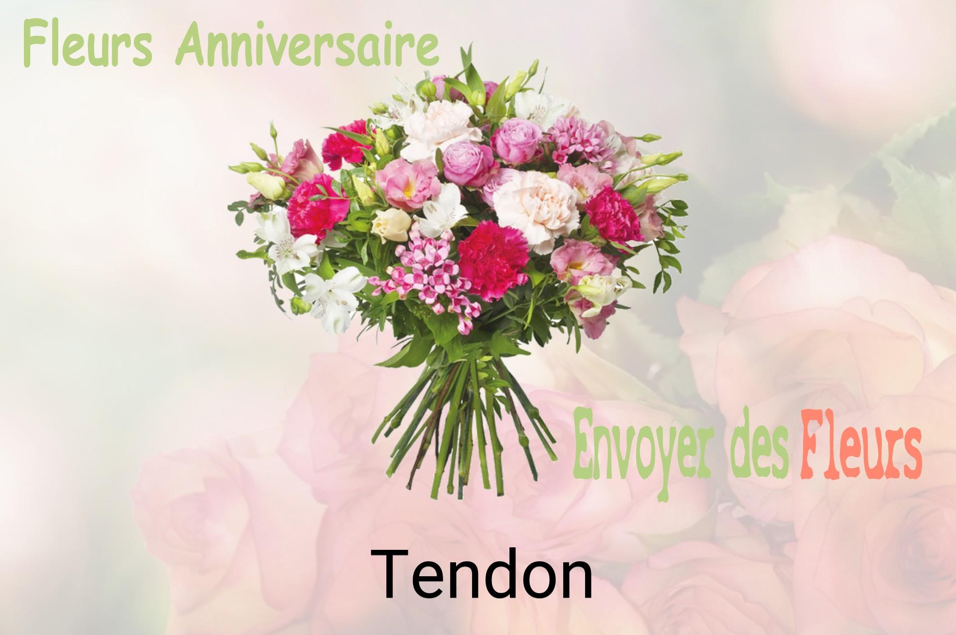 Bouquet de fleurs d’anniversaire livré à Tendon